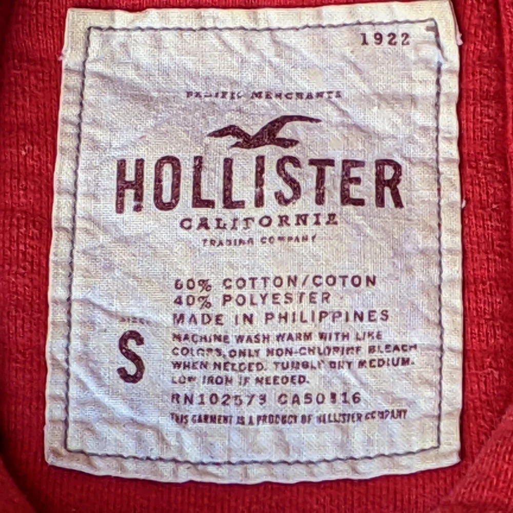 Hollister Dark Coral Pink Pullover Hoodie, Junior Size Small - Picture 5 of 5